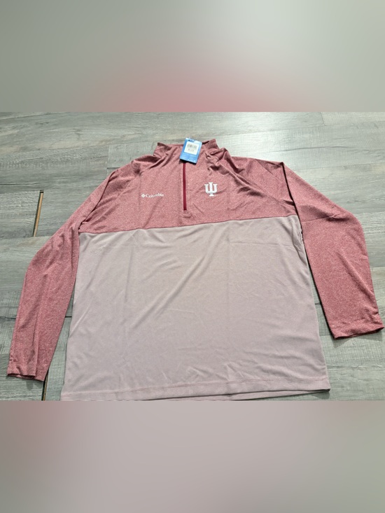 Columbia Other - Columbia Omni Wick Rockin It quarter-zip pullover Indiana University Hoosiers IU